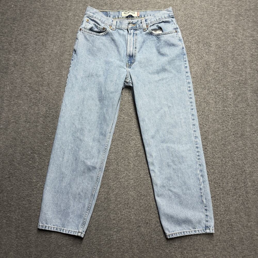 Levis 550 Relaxed Fit Jeans Mens 32x28* (Tag 34x29) Blue Straight 90's Cotton